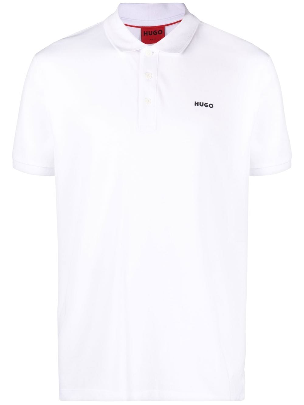HUGO chest logo-print polo shirt - White von HUGO