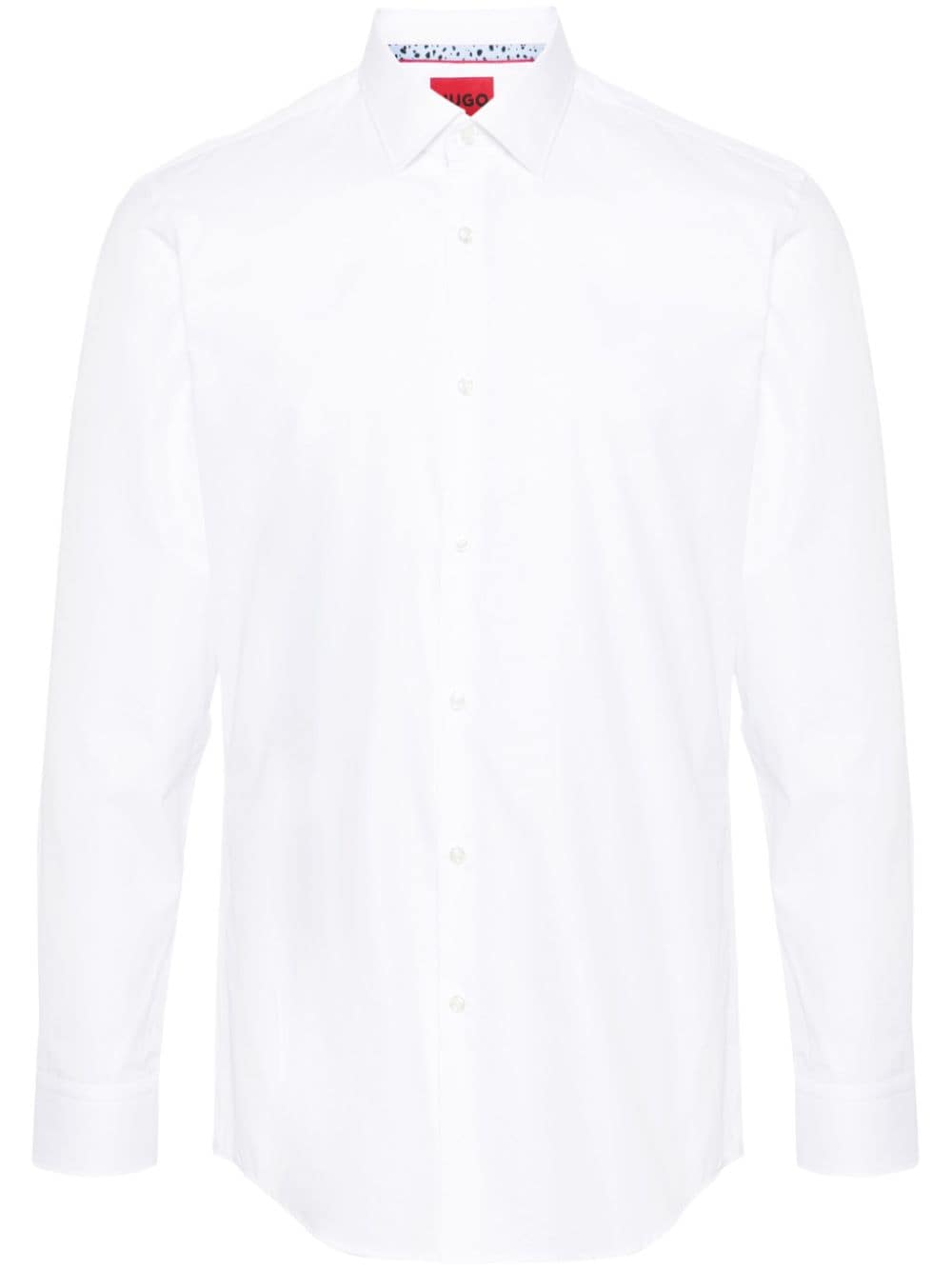 HUGO contrasting-trim cotton shirt - White von HUGO