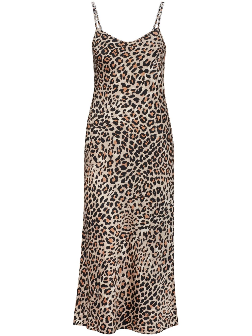 HUGO leopard-print slip dress - Neutrals von HUGO