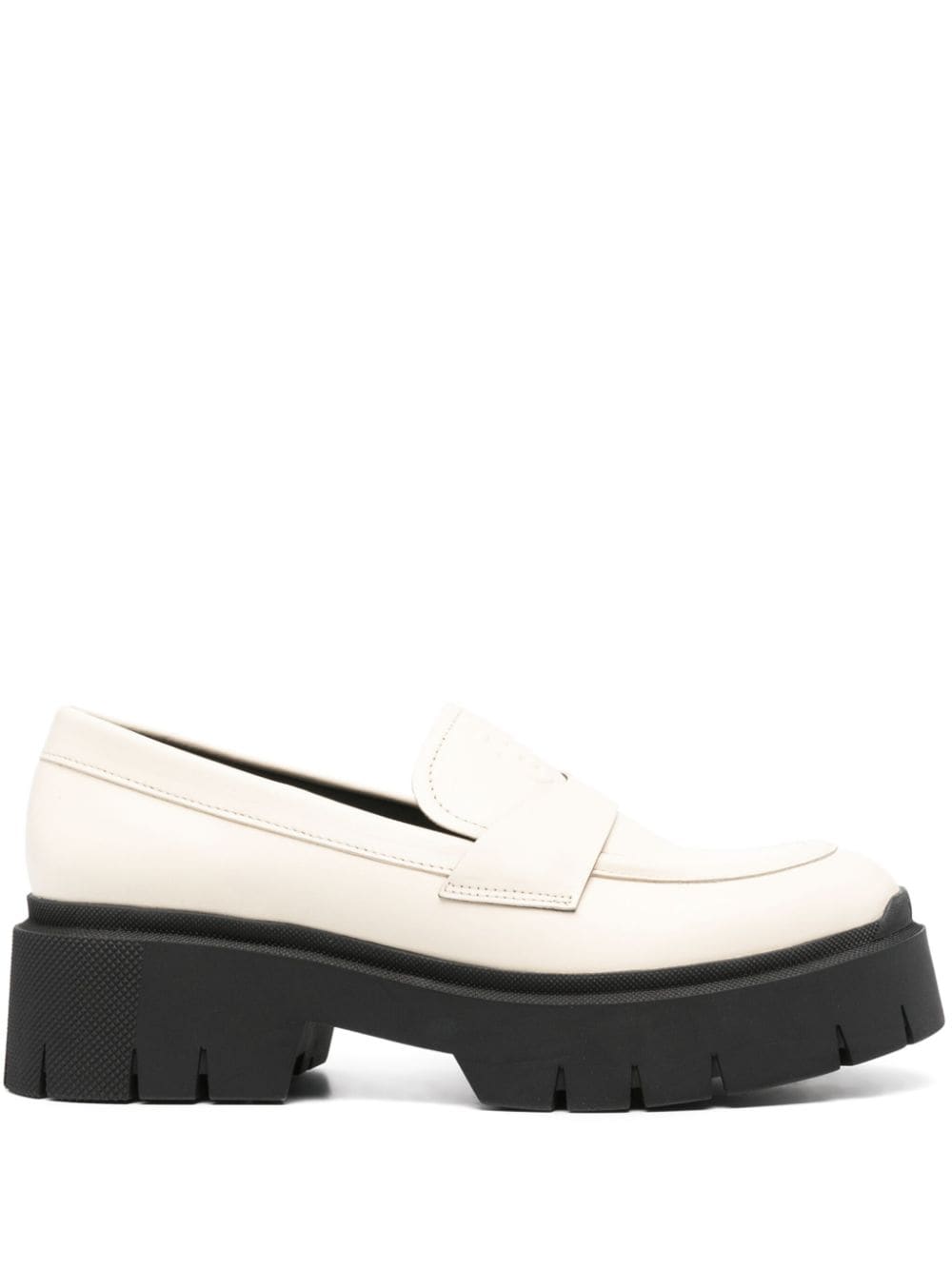 HUGO logo-embossed chunky loafers - Neutrals von HUGO