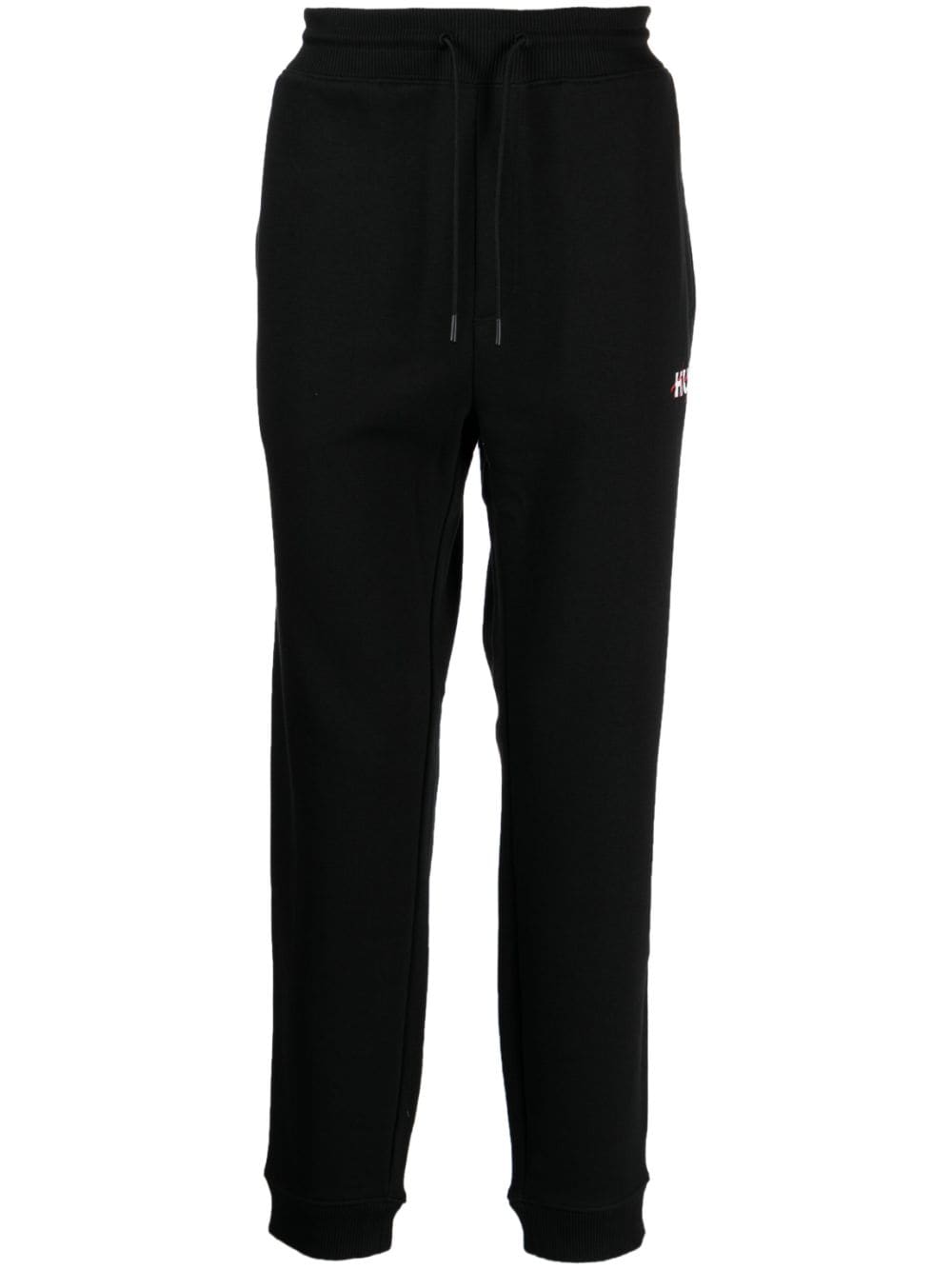 HUGO logo-embroidered track pants - Black von HUGO