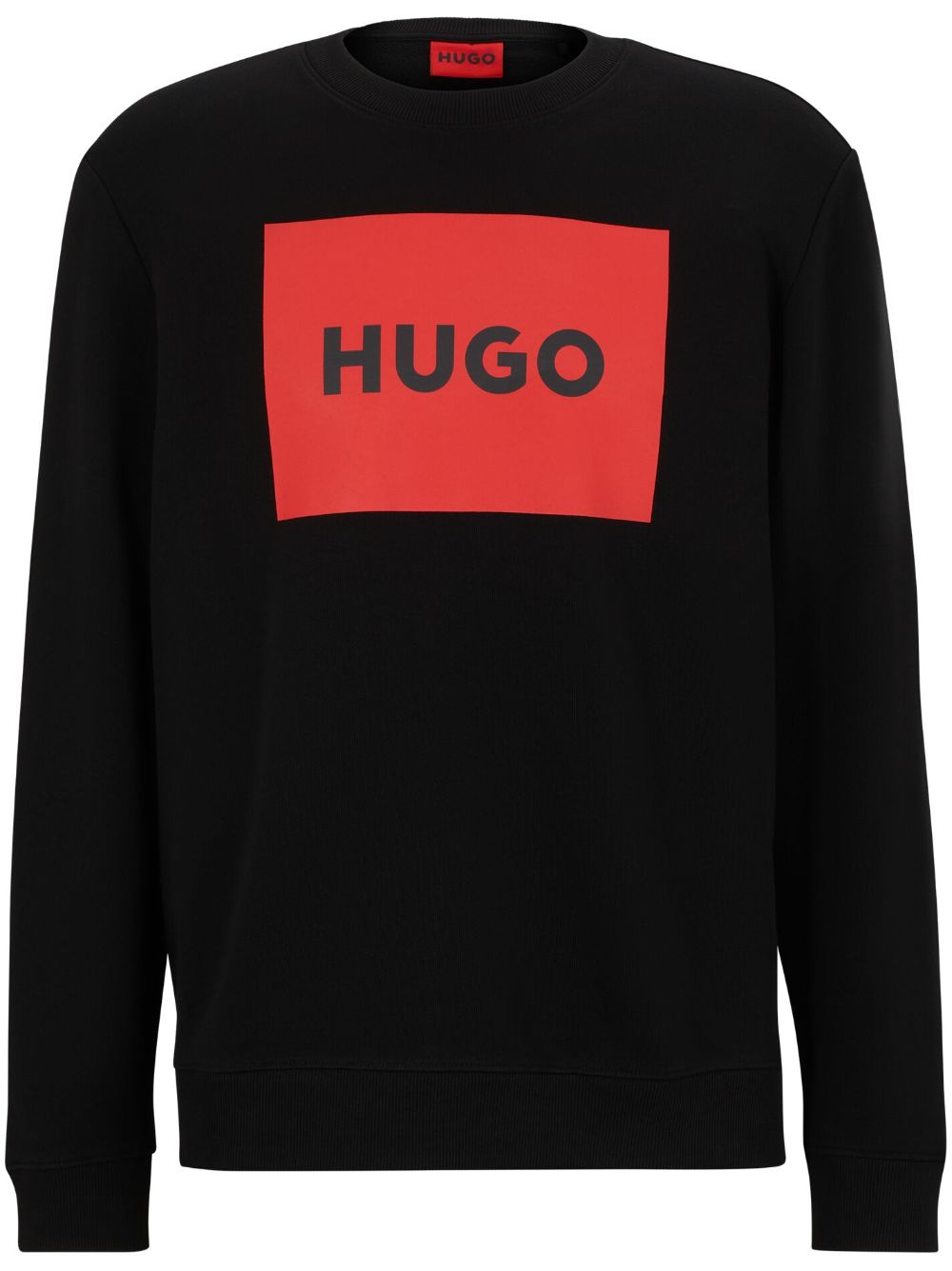 HUGO logo-print cotton sweatshirt - Black von HUGO