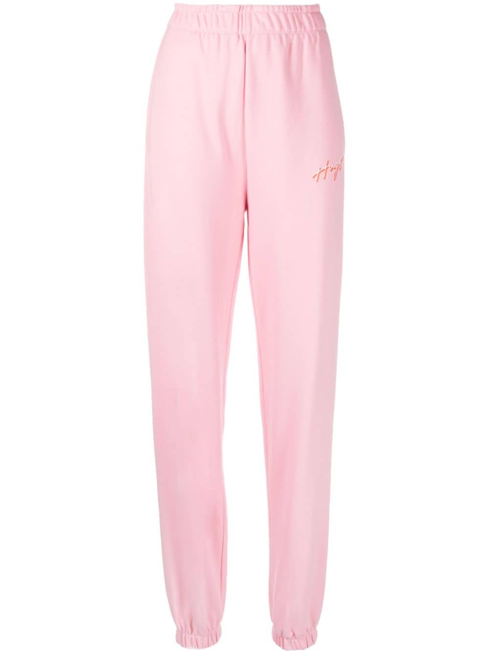HUGO logo-print cotton track trousers - Pink von HUGO