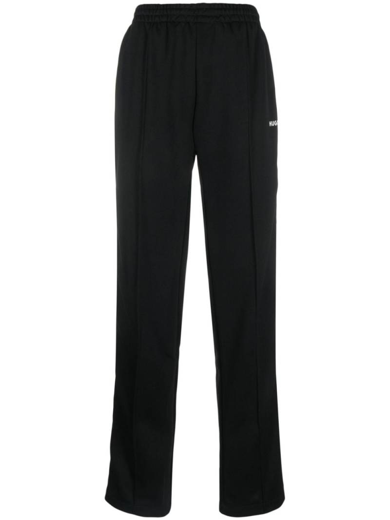 HUGO logo-tape track pants - Black von HUGO