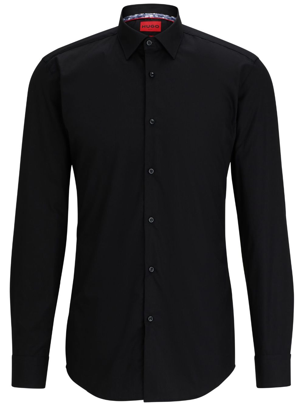 HUGO long-sleeve cotton shirt - Black von HUGO