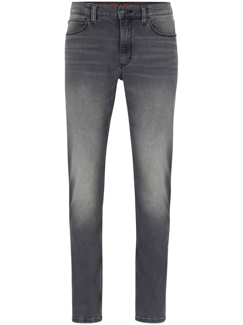 HUGO mid-rise slim jeans - Grey von HUGO