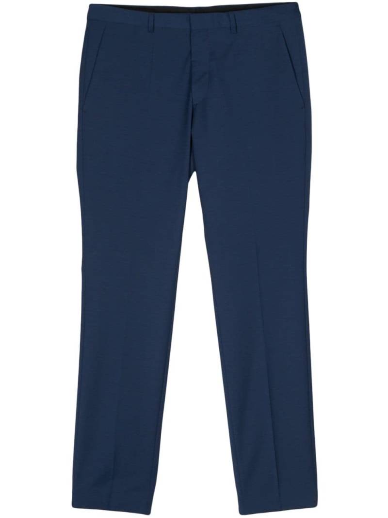 HUGO pressed-crease tapered trousers - Blue von HUGO