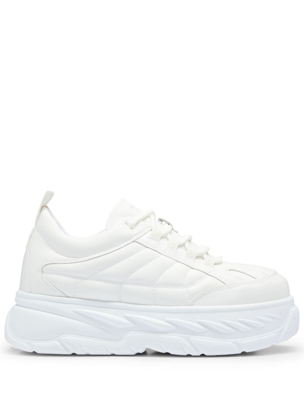 HUGO quilted faux-leather sneakers - White von HUGO