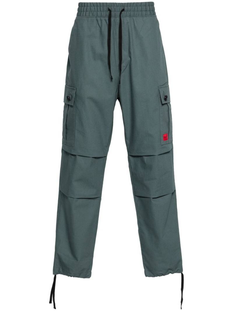 HUGO ripstop tapered cargo trousers - Grey von HUGO