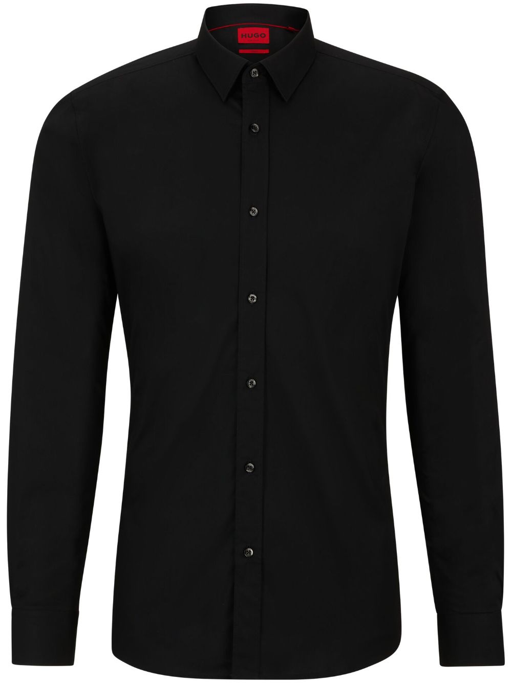 HUGO slim-fit poplin shirt - Black von HUGO