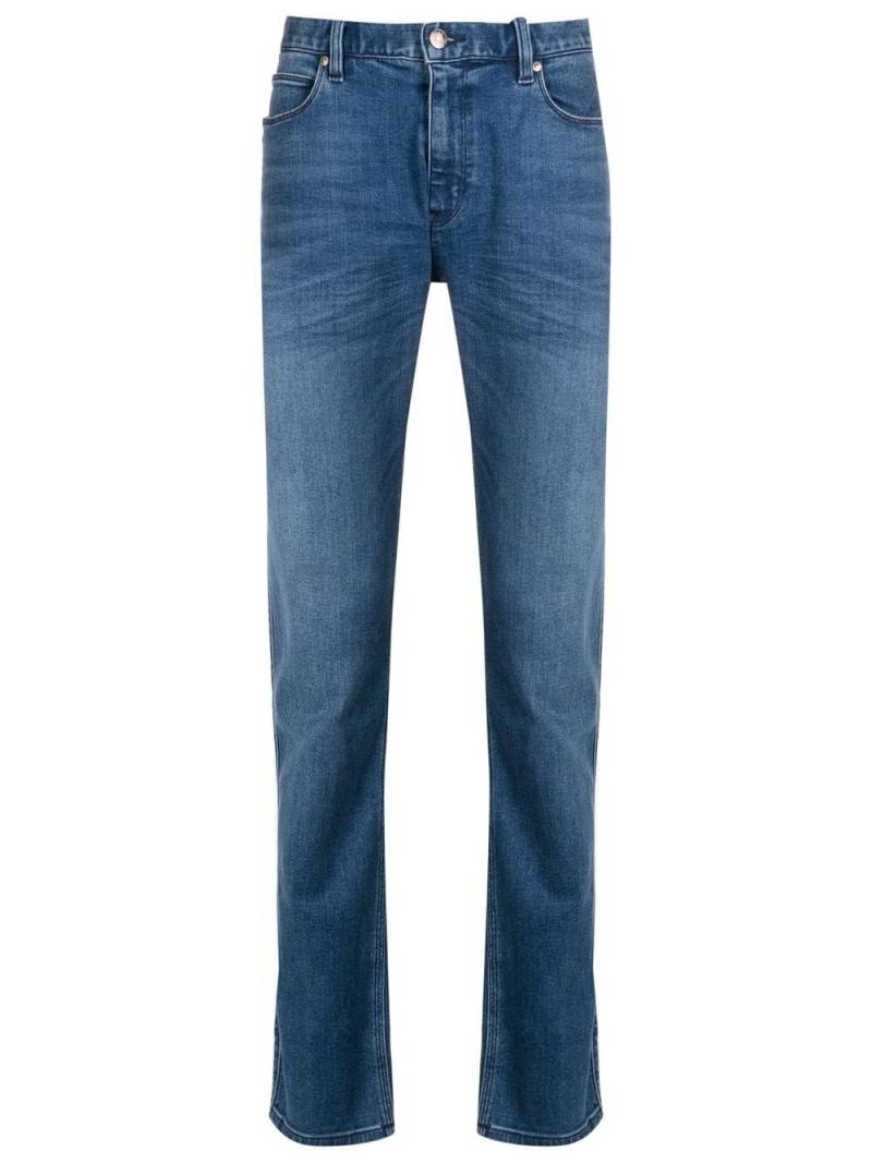 HUGO slim-fit stonewashed jeans - Blue von HUGO