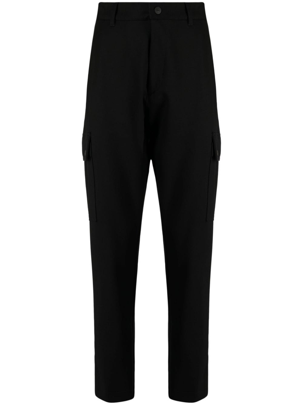 HUGO tailored straight-leg trousers - Black von HUGO
