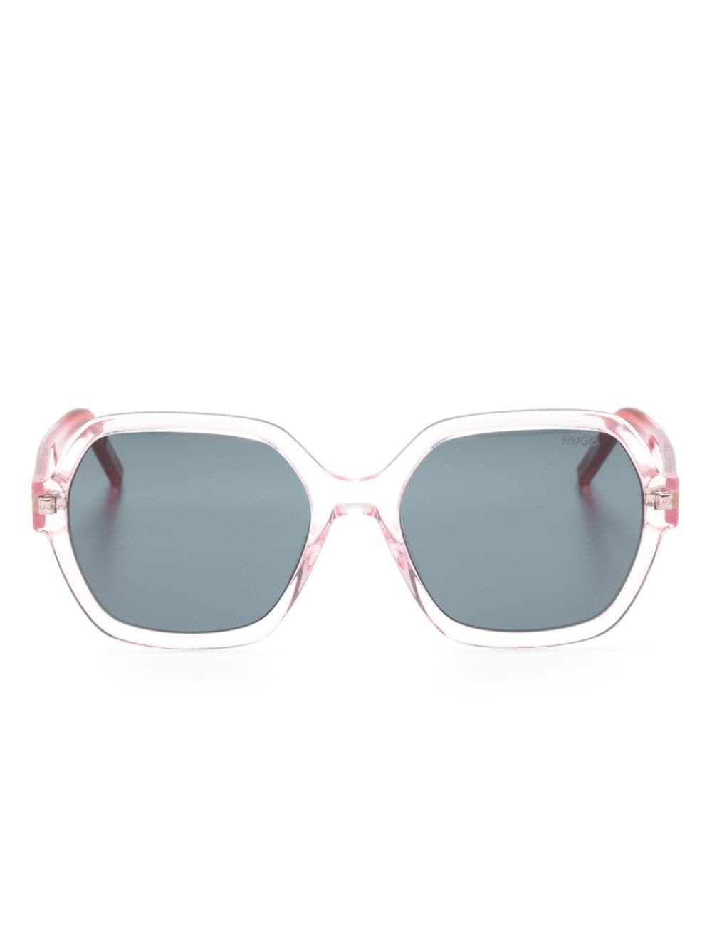 HUGO transparent-design oversize-frame sunglasses - Pink von HUGO