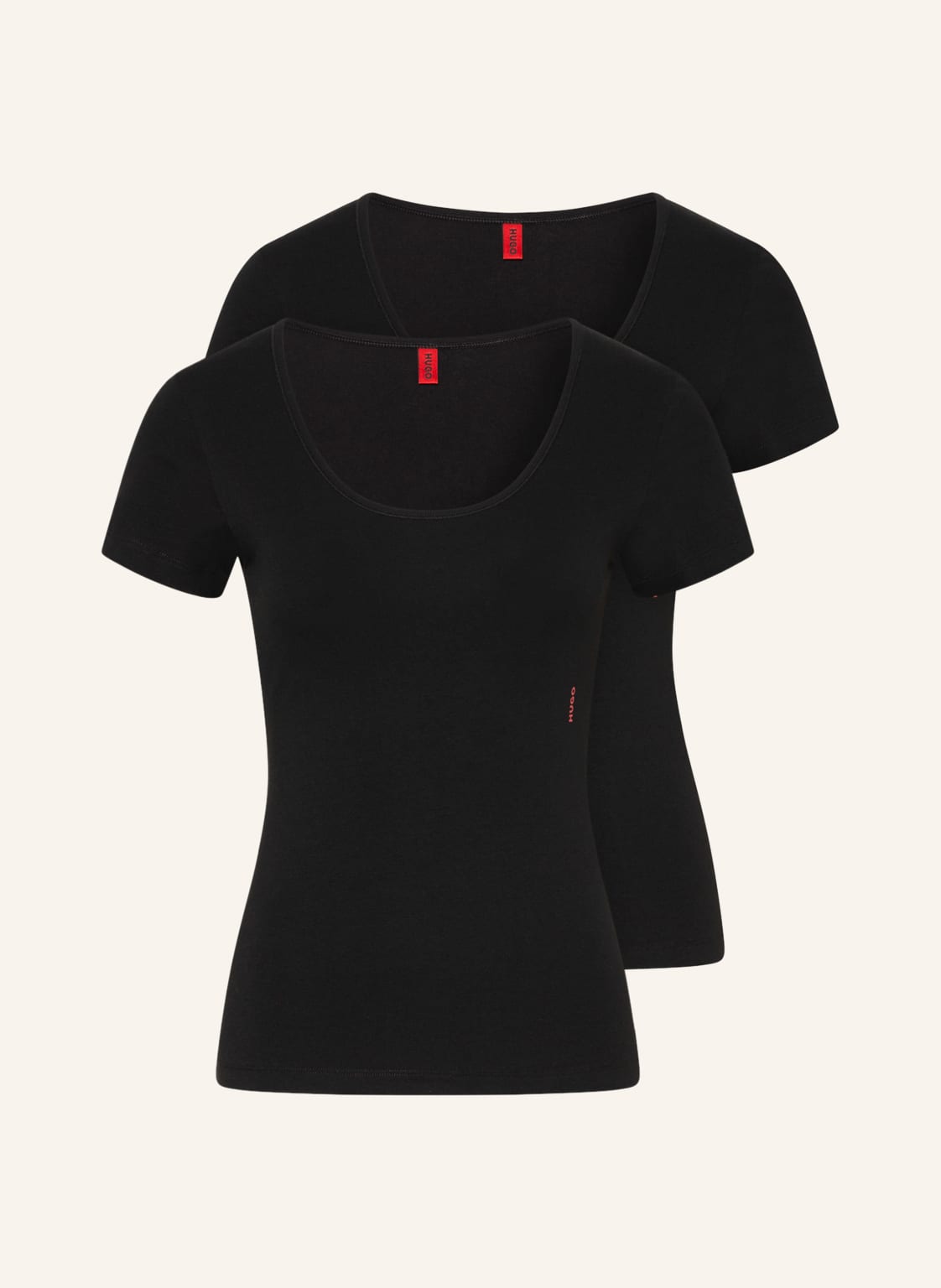 Hugo 2er-Pack T-Shirts schwarz Hugo 2er-Pack T-Shirts schwarz von HUGO