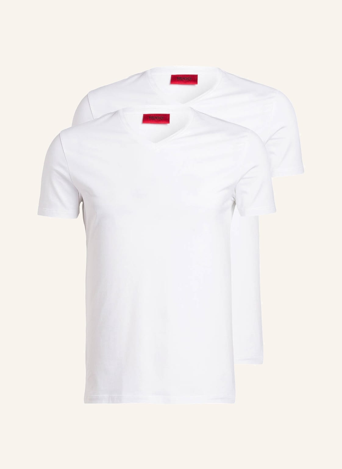 Hugo 2er-Pack V-Shirts weiss Hugo 2er-Pack V-Shirts weiss von HUGO