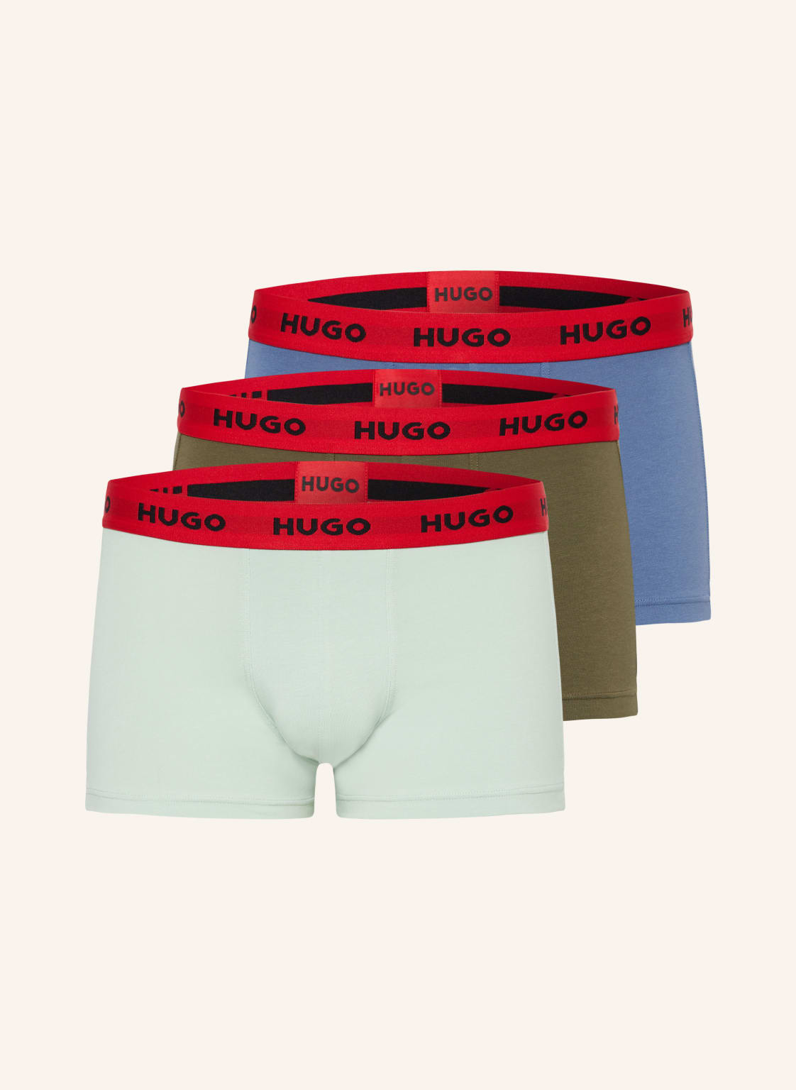 Hugo 3er-Pack Boxershorts grau von HUGO