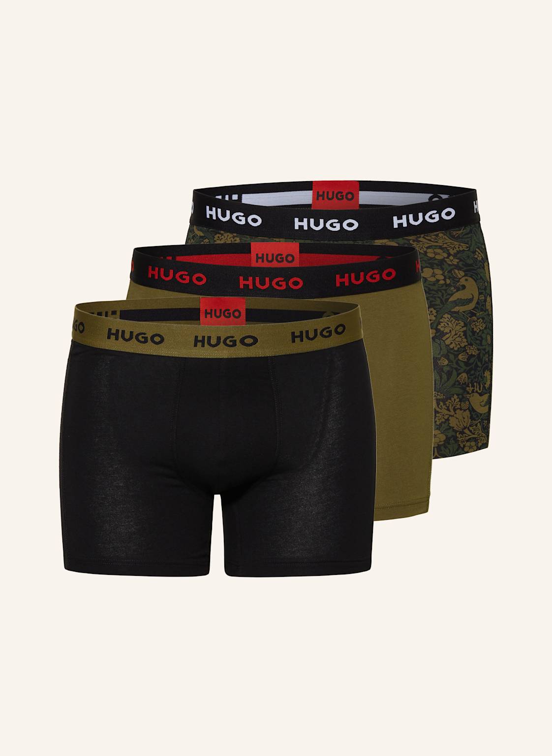 Hugo 3er-Pack Boxershorts gruen Hugo 3er-Pack Boxershorts gruen von HUGO