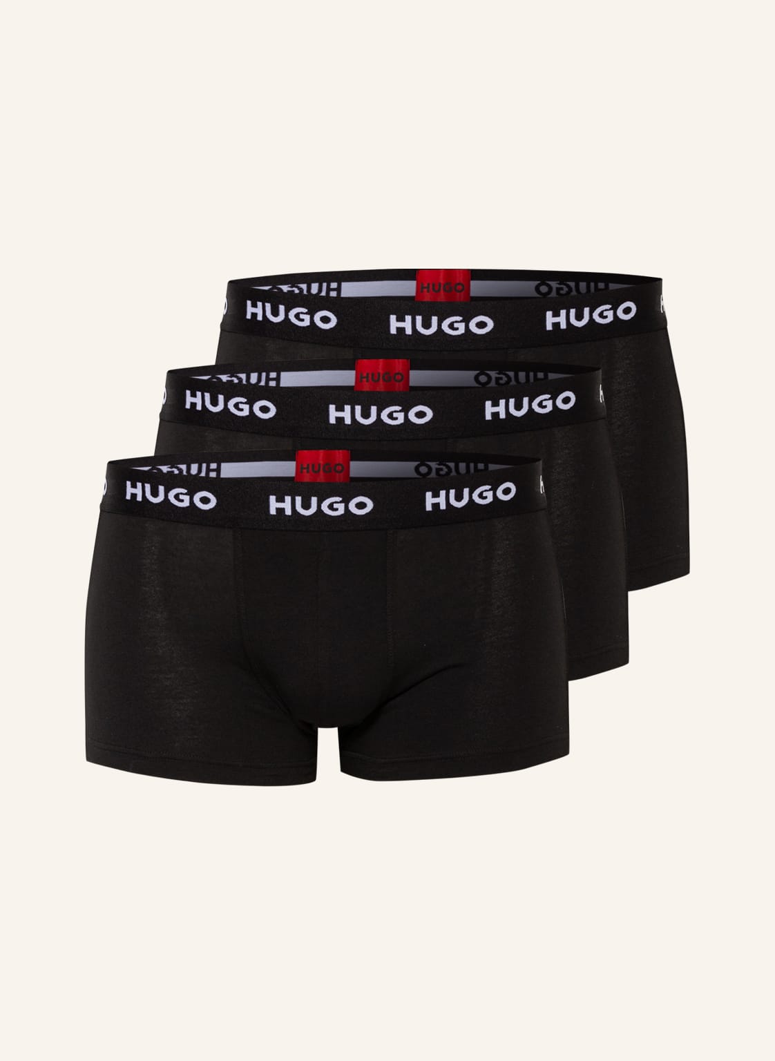 Hugo 3er-Pack Boxershorts schwarz von HUGO