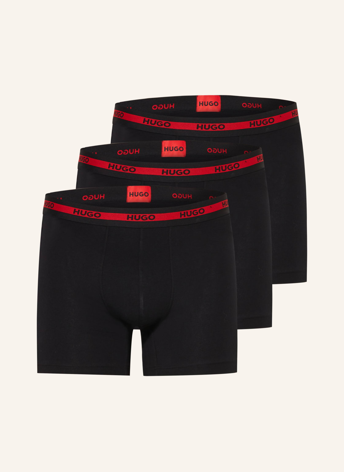 Hugo 3er-Pack Boxershorts schwarz von HUGO