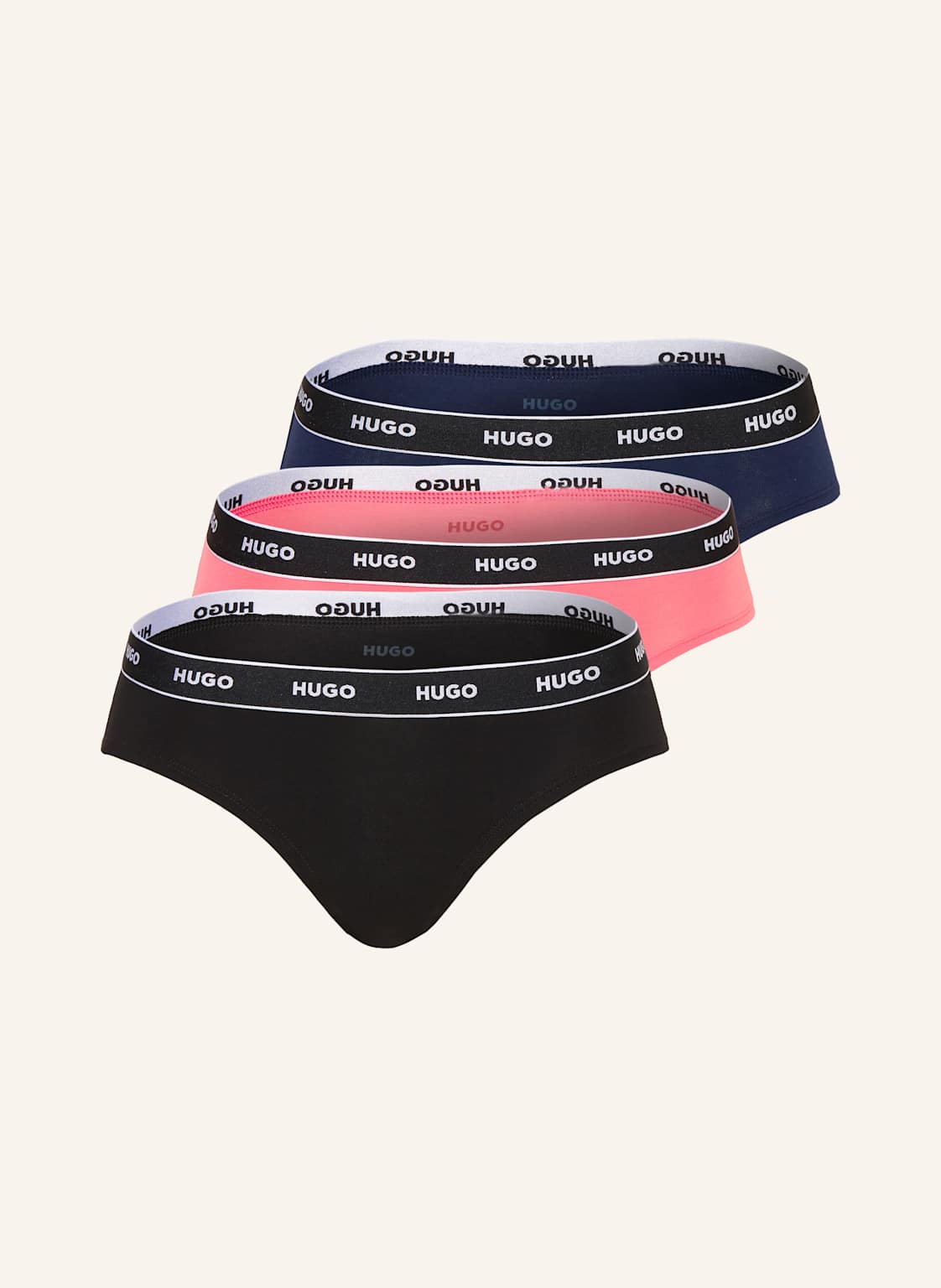 Hugo 3er-Pack Panties pink von HUGO