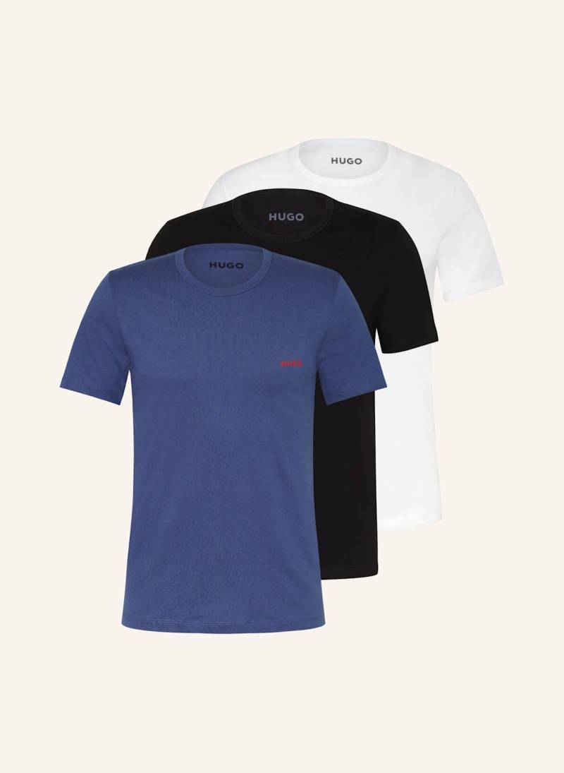 Hugo 3er-Pack T-Shirts blau von HUGO