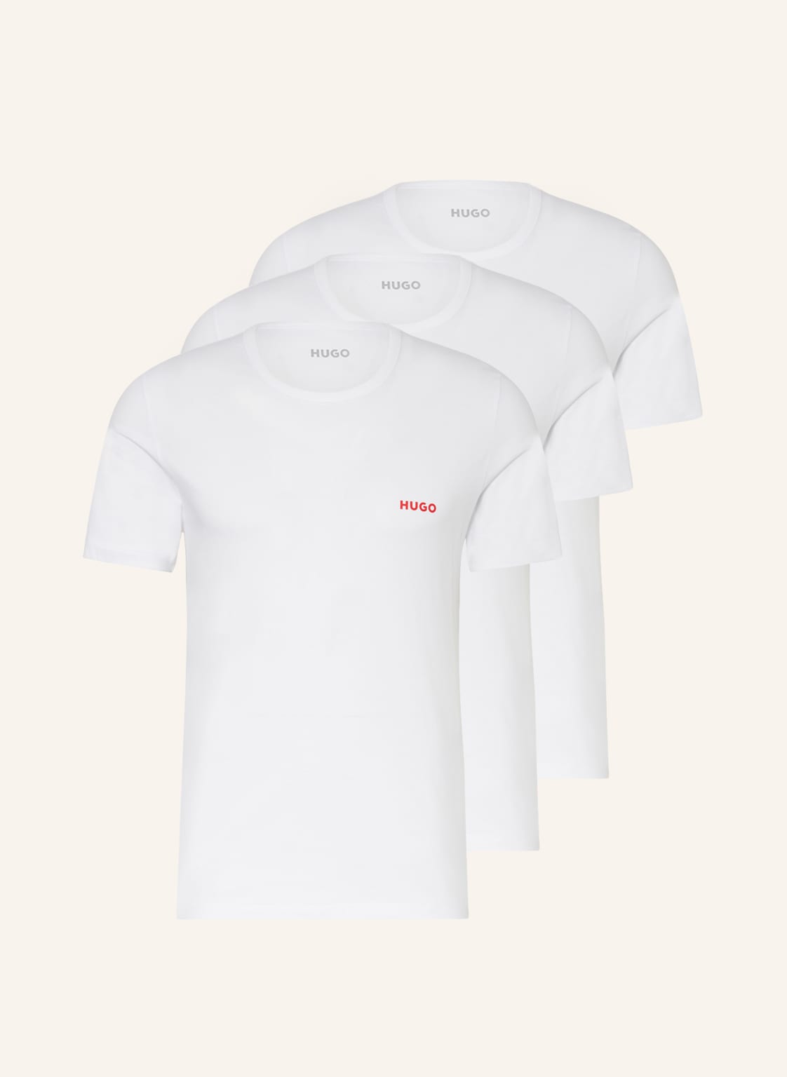 Hugo 3er-Pack T-Shirts weiss von HUGO
