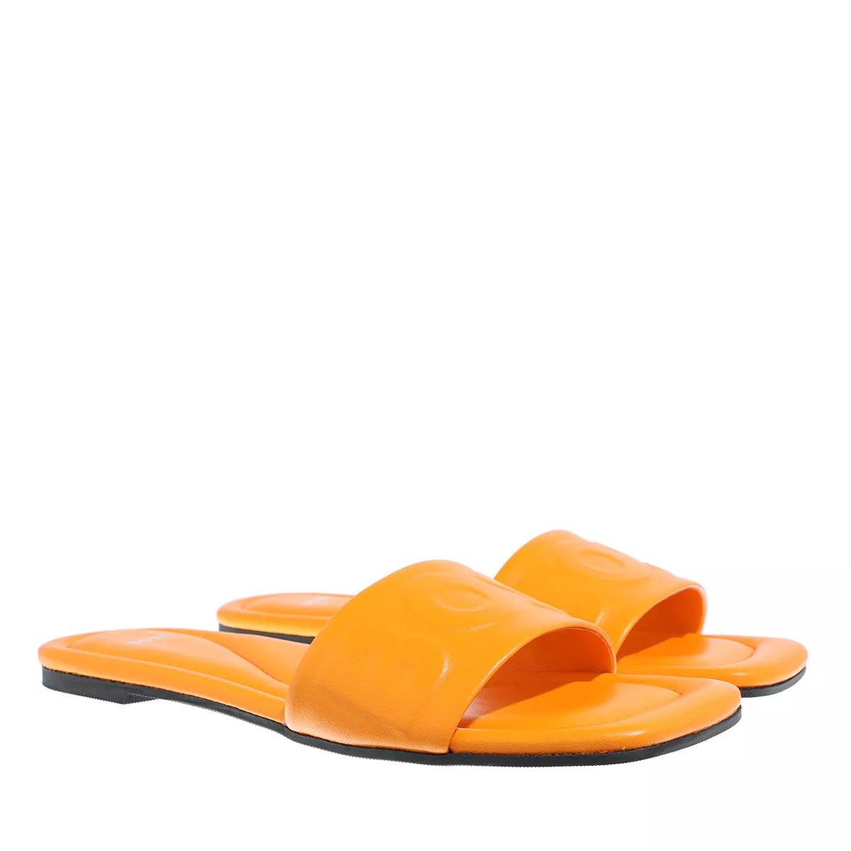 Boss Slipper & Pantoletten - Addison Slide - Gr. 37 (EU) - in Orange - für Damen von Boss