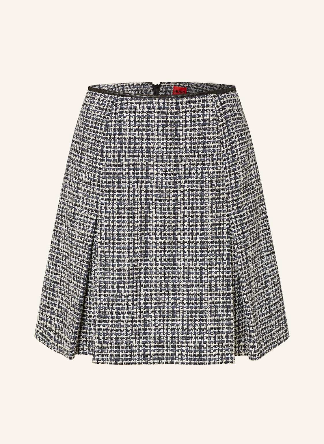 Hugo Faltenrock Ratira Aus Tweed blau Hugo Faltenrock Ratira Aus Tweed blau von HUGO
