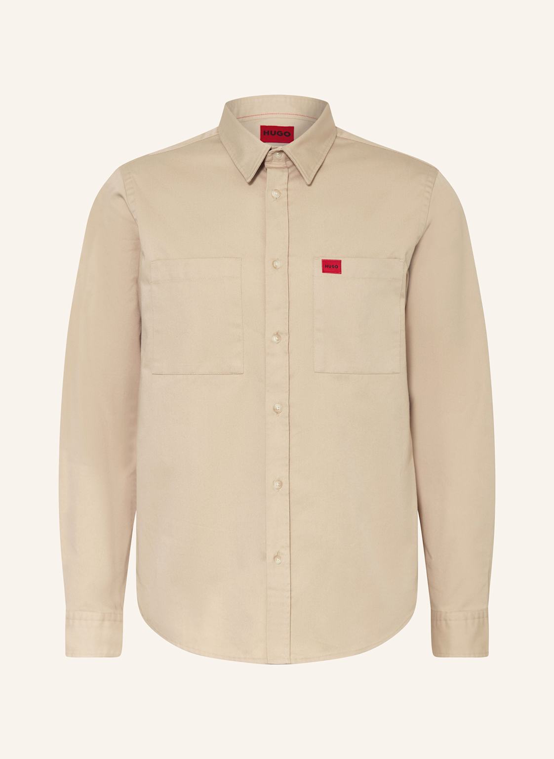 Hugo Hemd Egrin Regular Fit beige Hugo Hemd Egrin Regular Fit beige von HUGO