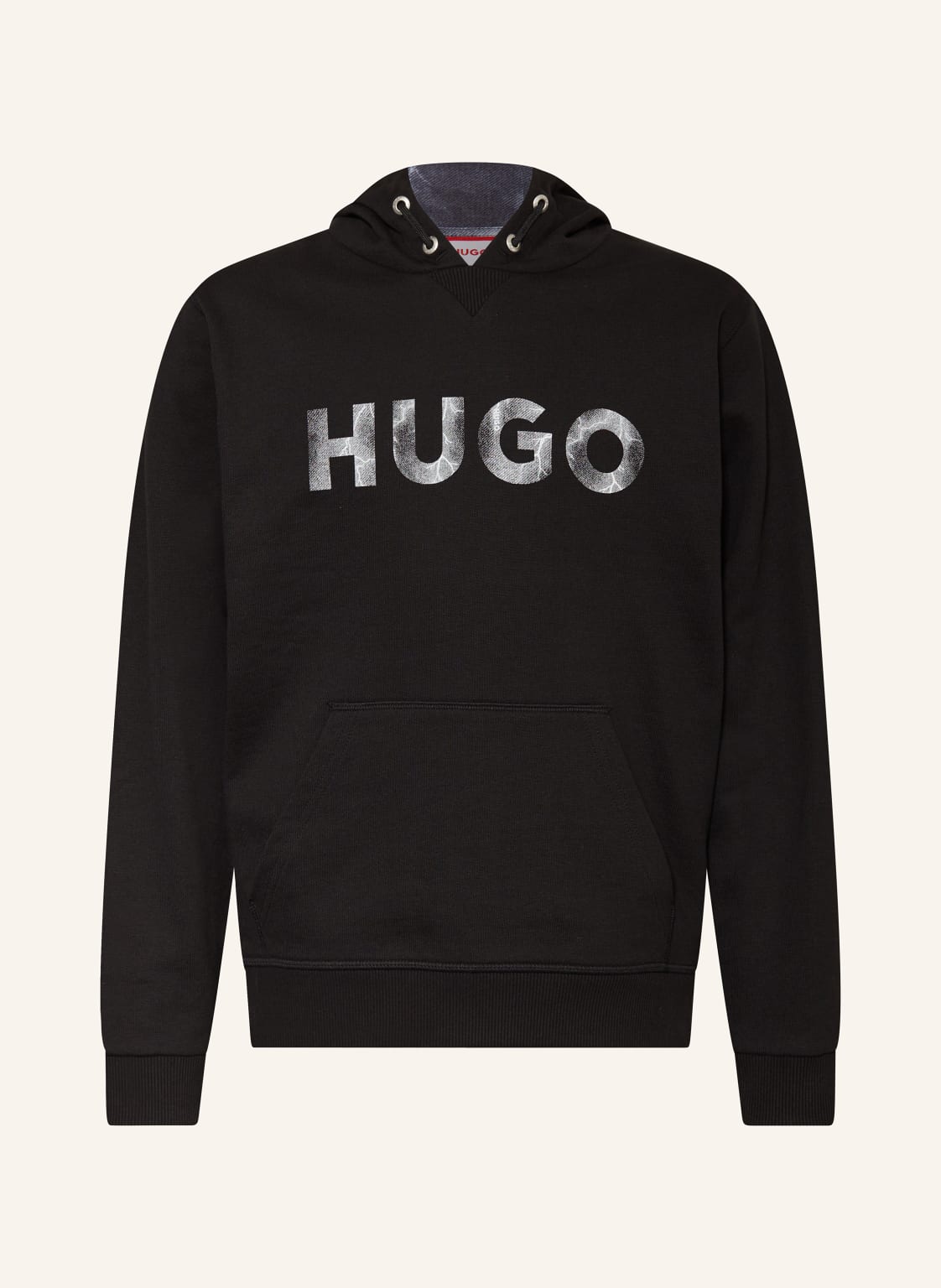 Hugo Hoodie Wetter schwarz von HUGO