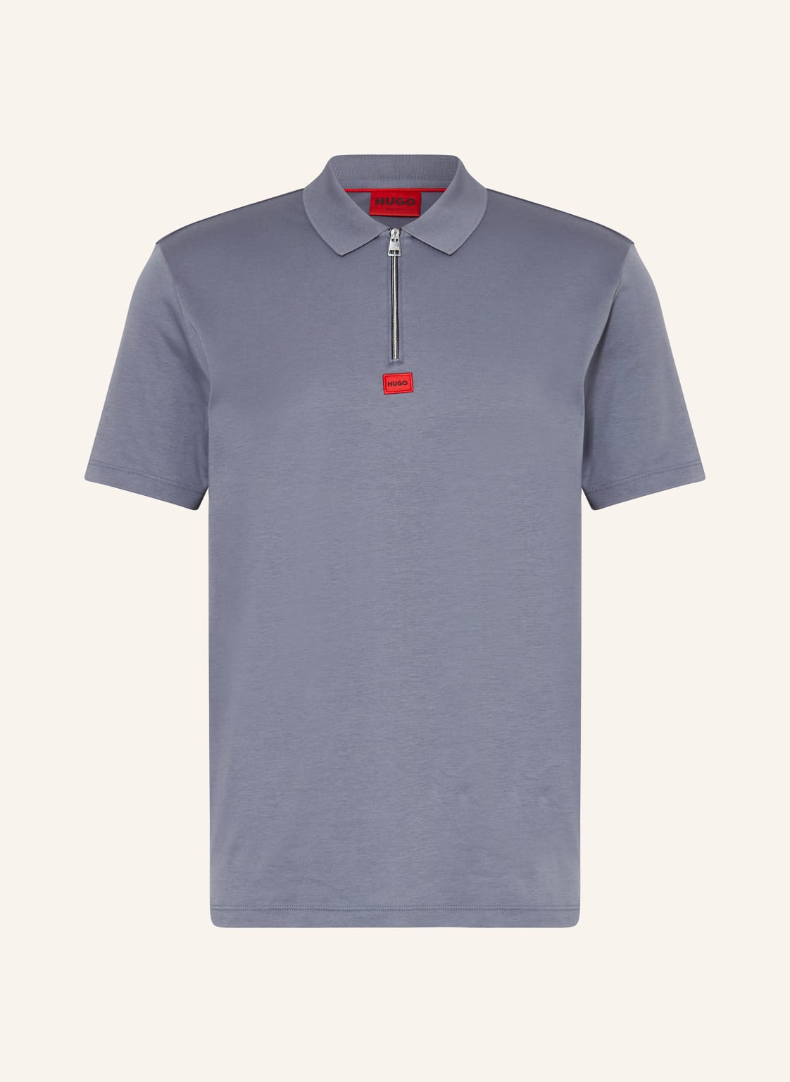 Hugo Jersey-Poloshirt Deresom Regular Fit blau von HUGO