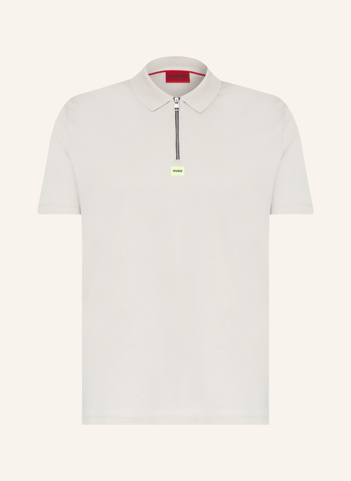 Hugo Jersey-Poloshirt Deresom Regular Fit grau von HUGO