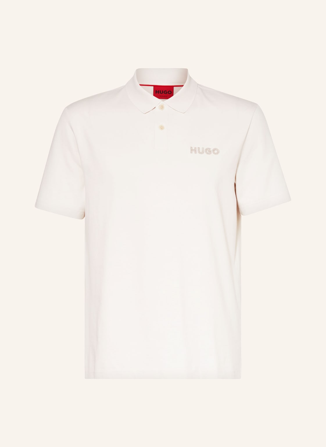 Hugo Jersey-Poloshirt Drocholo weiss von HUGO