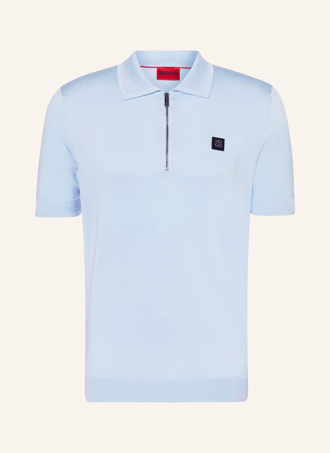 Hugo Jersey-Poloshirt Sayfong blau von HUGO