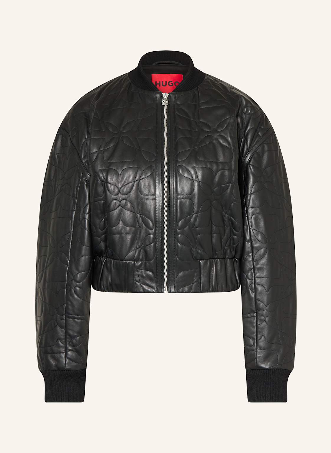 Hugo Lederjacke Lesana schwarz von HUGO