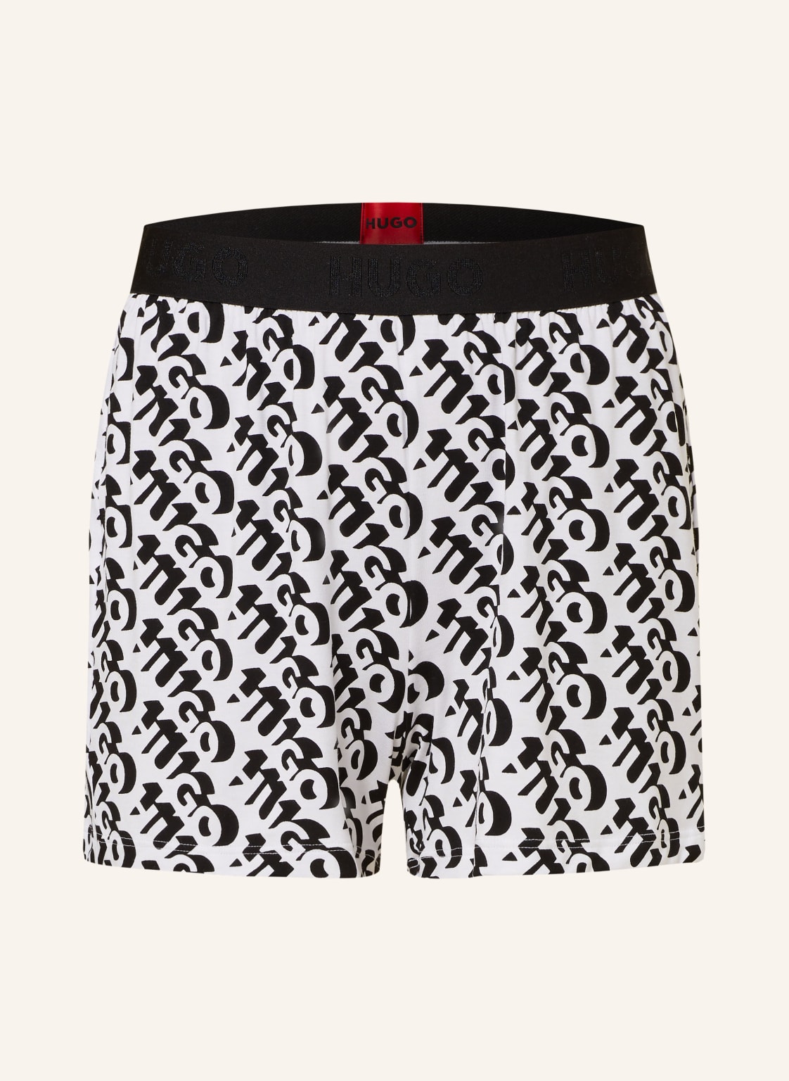 Hugo Lounge-Shorts Unite schwarz von HUGO