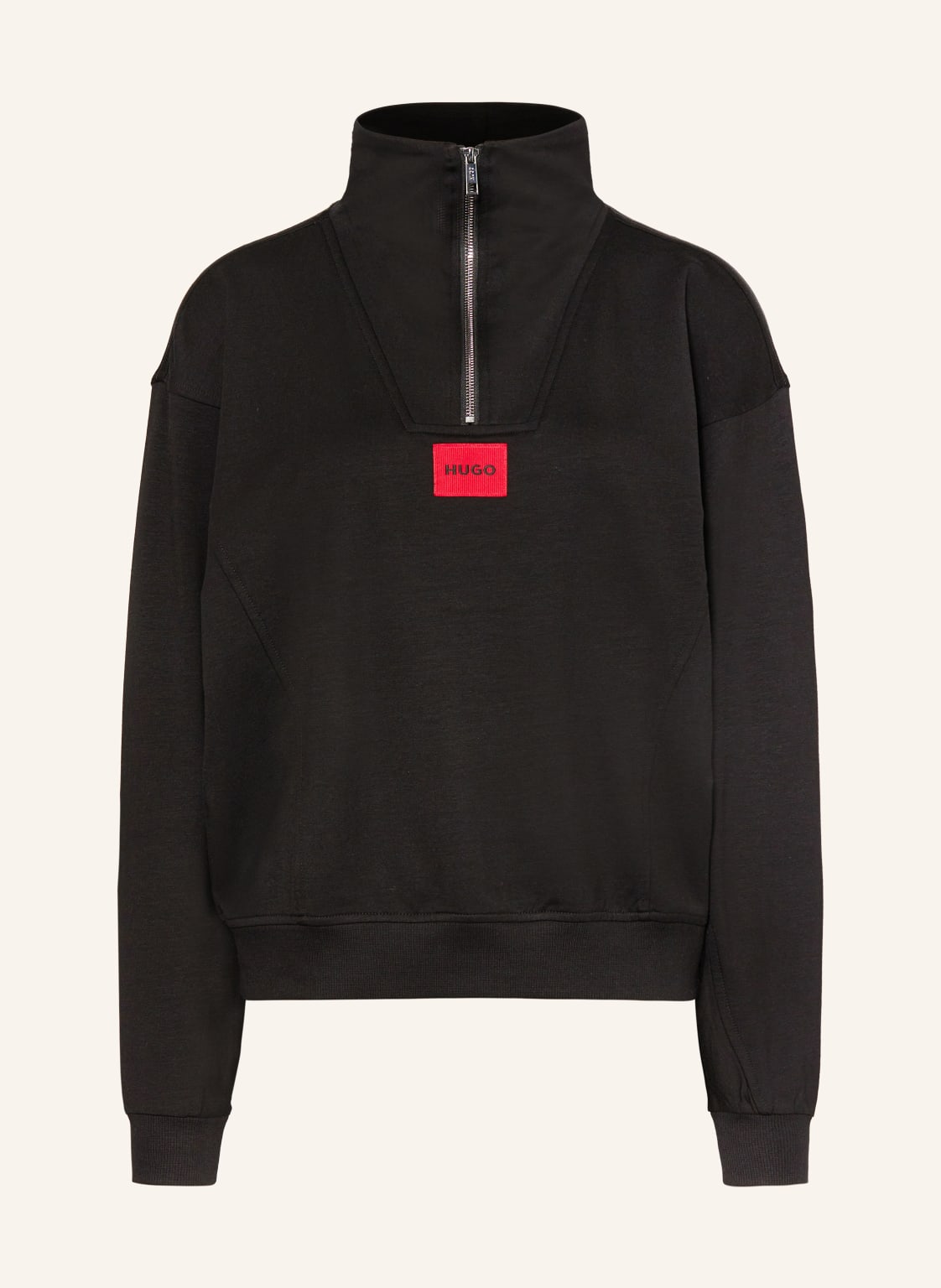 Hugo Lounge-Sweatshirt Talua schwarz von HUGO