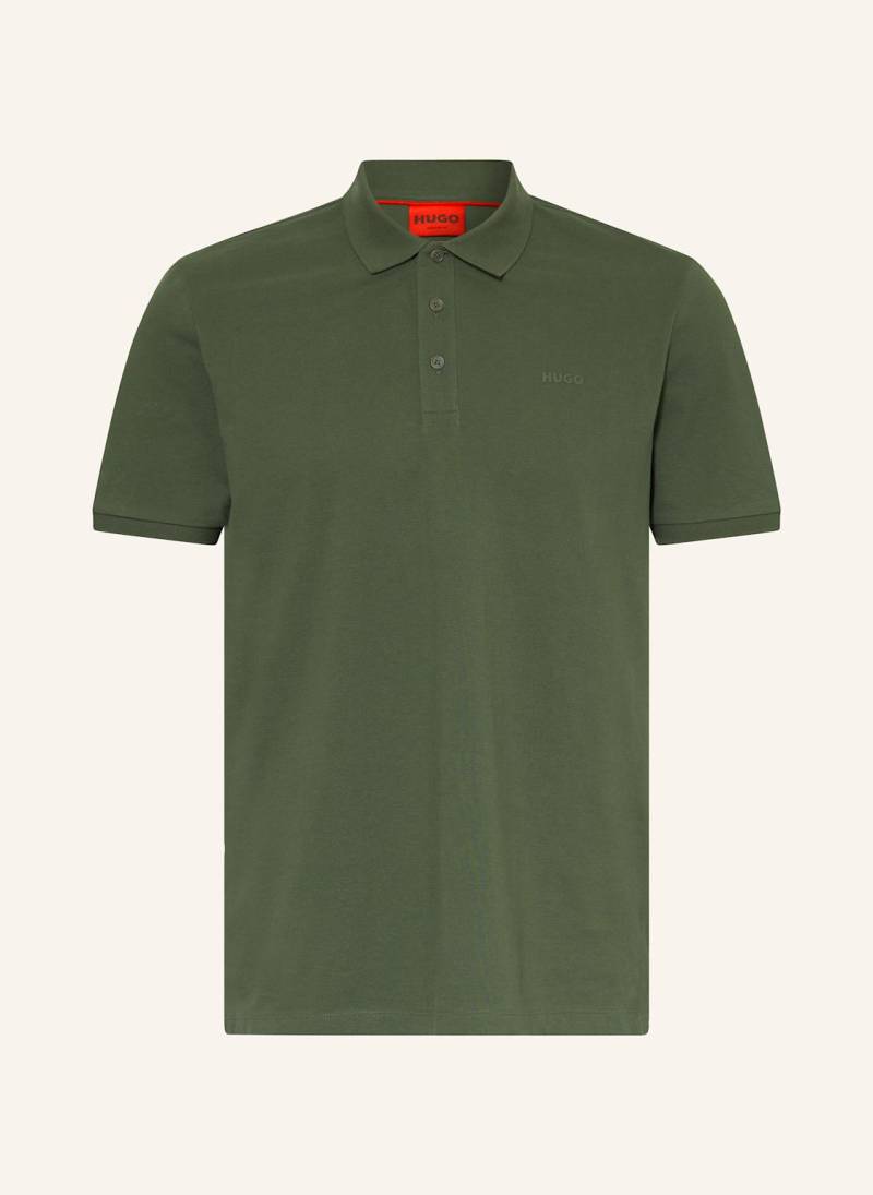 Hugo Piqué-Poloshirt Donos Regular Fit gruen von HUGO
