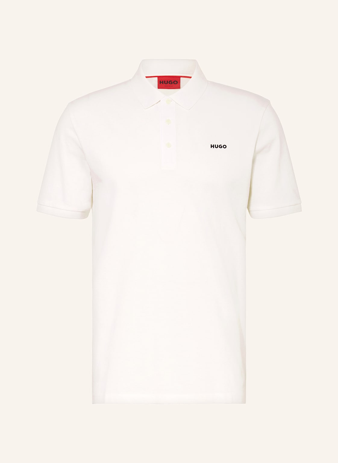 Hugo Piqué-Poloshirt Donos Regular Fit weiss Hugo Piqué-Poloshirt Donos Regular Fit weiss von HUGO