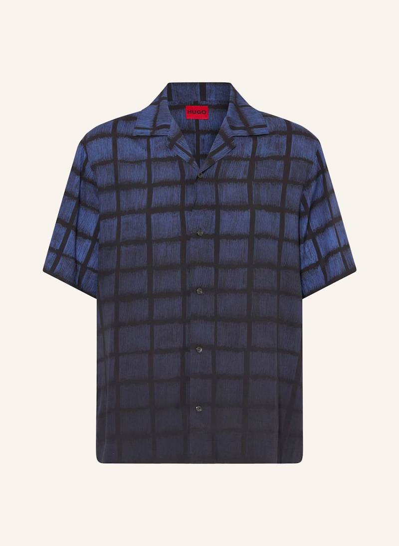 Hugo Resorthemd Espino Comfort Fit blau von HUGO