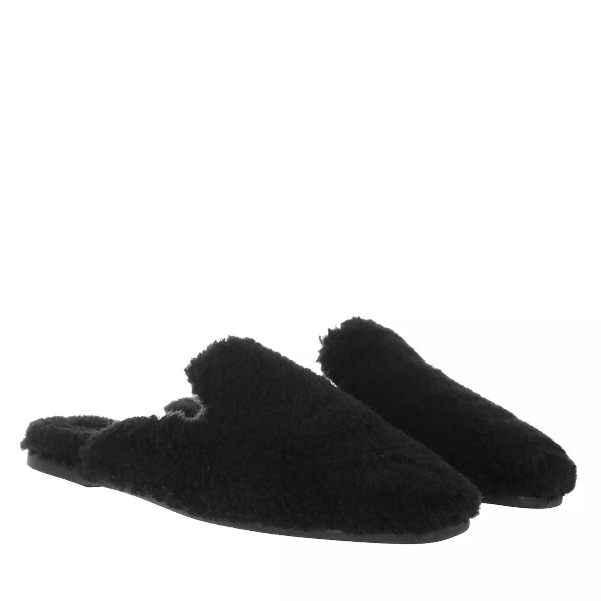 Boss Slipper & Pantoletten - Romie Home S-Fur - Gr. 36 (EU) - in Schwarz - für Damen von Boss