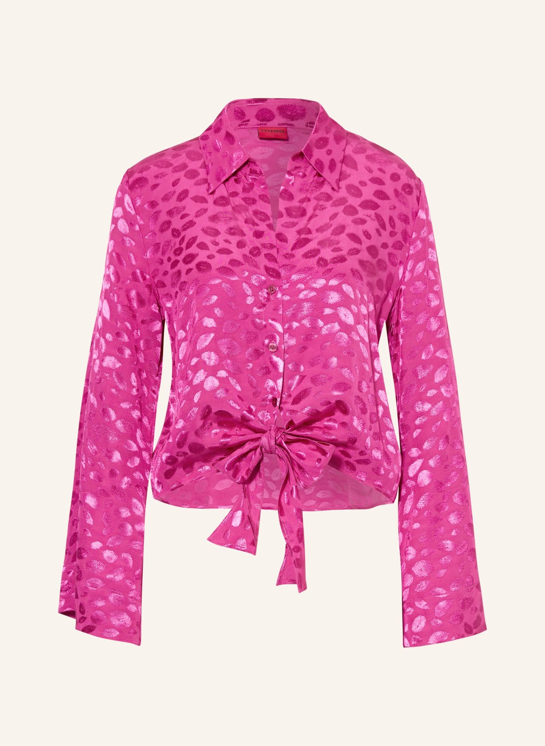 Hugo Satinbluse Errika pink von HUGO