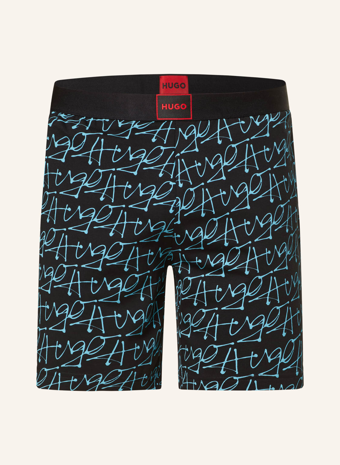 Hugo Schlafshorts Handwritten schwarz von HUGO