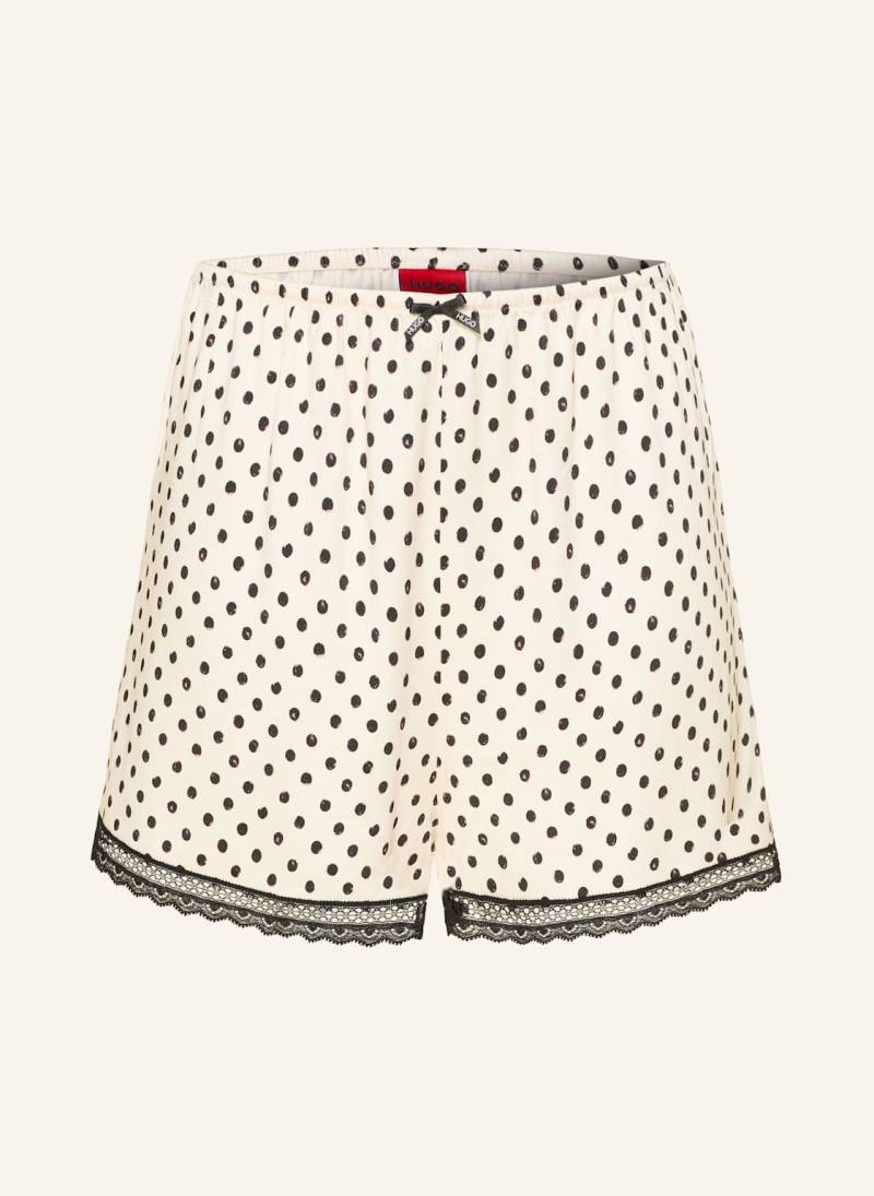 Hugo Schlafshorts Polka Dot weiss von HUGO