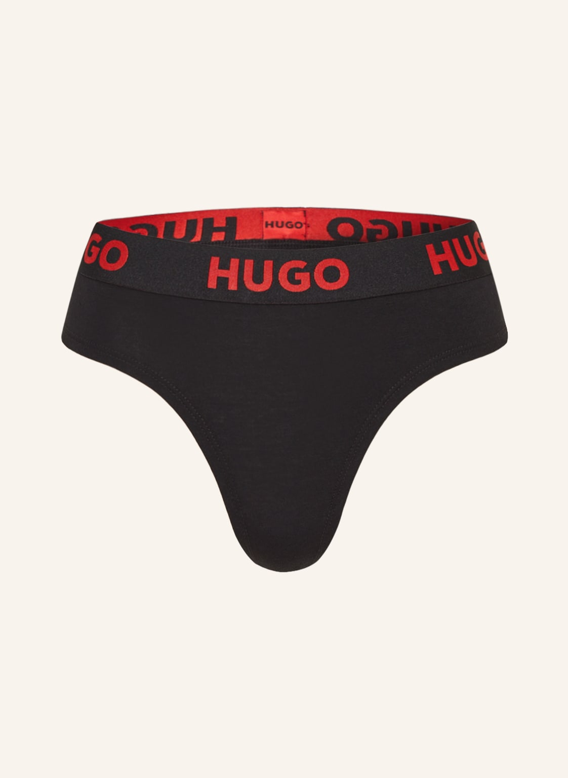 Hugo Slip Sporty Logo schwarz von HUGO