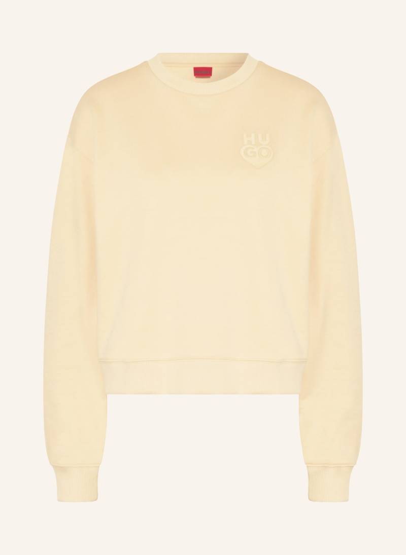 Hugo Sweatshirt Deroxina beige von HUGO