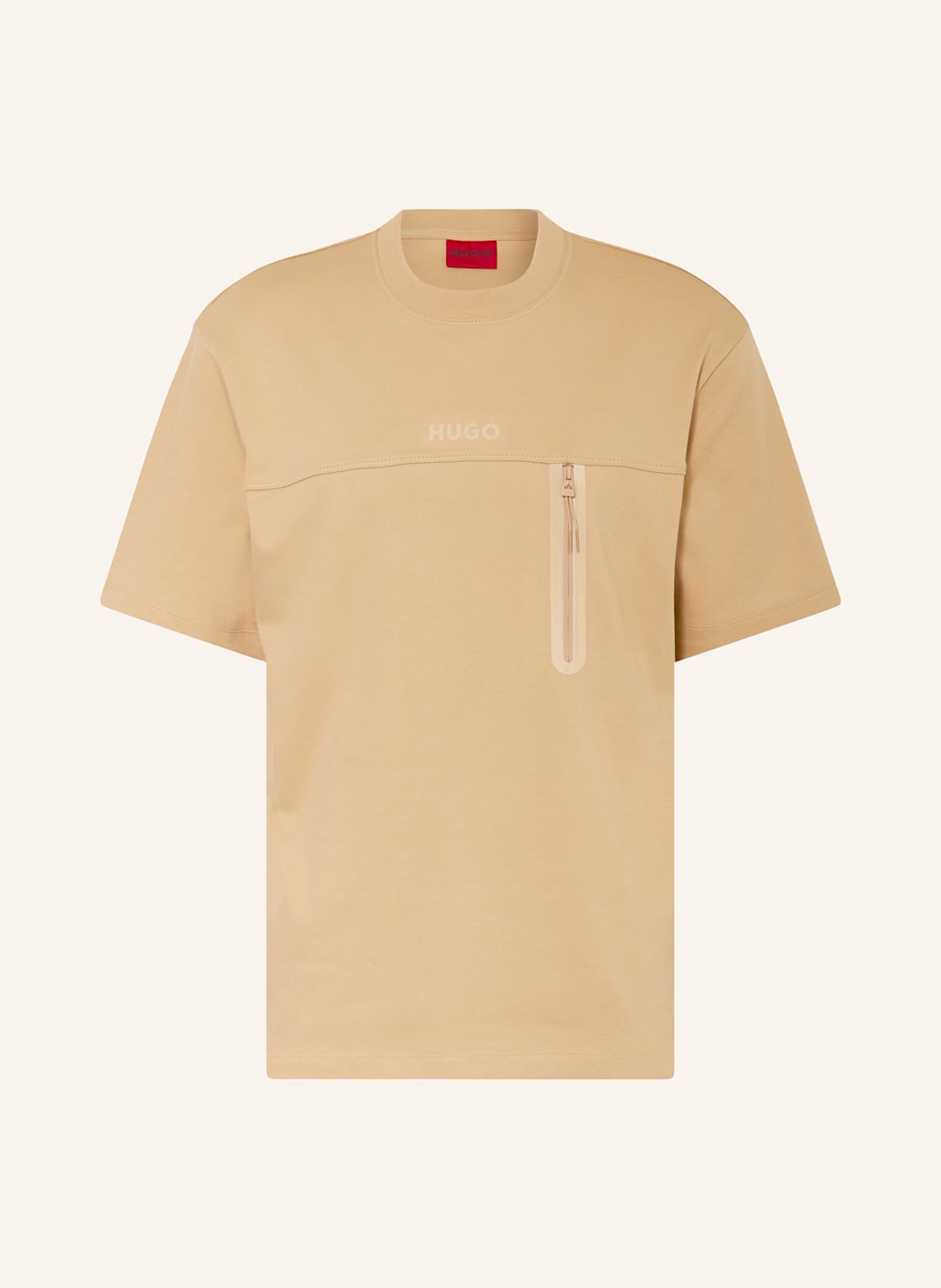 Hugo T-Shirt Dubi beige von HUGO
