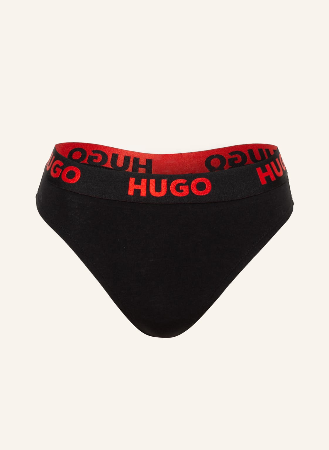 Hugo Taillenstring Sporty Logo schwarz von HUGO