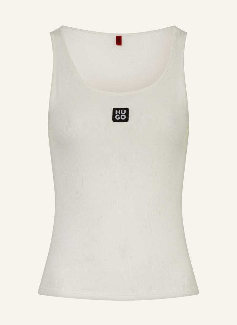 Hugo Top Rib weiss von HUGO