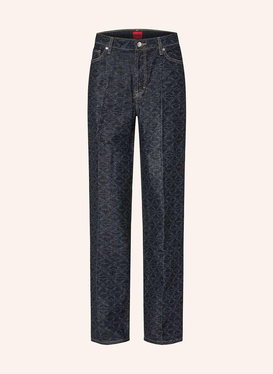 Hugo Wide Leg Jeans blau von HUGO
